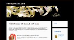 Desktop Screenshot of findegiftcards.com